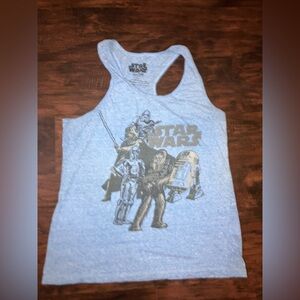 Star Wars women’s Light Blue Graphic Tank Top